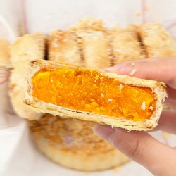 伯香村 黄庄月饼手工老式酥皮蛋黄五仁板栗正宗河北特产香酥软糯