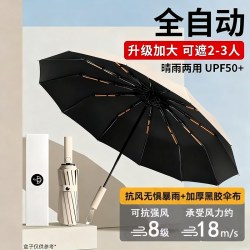 雨茉花开 24骨全自动反向雨伞晴雨两用