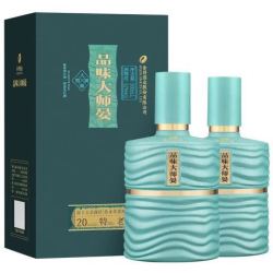 舍得 品味大师晏 52度 浓香型白酒 500ml*2瓶 礼盒装