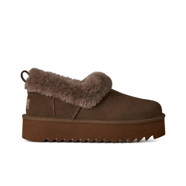 UGG 【茸毛领厚底】一脚蹬休闲便鞋踩云感暖不压个百搭雪地靴 1166733