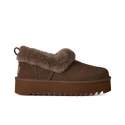 UGG 【茸毛领厚底】一脚蹬休闲便鞋踩云感暖不压个百搭雪地靴 1166733