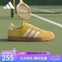 adidas 男鞋女鞋 运动型格系列 VL COURT 3.0 休闲鞋 JP8570 黄色