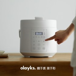 欧莱克 正版原创设计电压力锅家用小型迷你智能2L高压锅饭煲