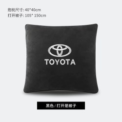 旺聚运 丰田刺绣汽车抱枕被子两用加绒加厚凯美瑞汉兰达高档车载可定制