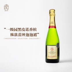 葡小皮 一级园黑中白香槟！法国安德烈舍曼黑皮诺Champagne起泡葡萄酒
