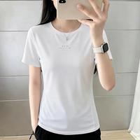 安踏 跑步速干衣短袖户外休闲女舒适透气t恤休闲健身瑜伽上衣女