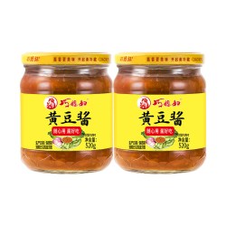 巧媳妇 黄豆酱520g家用调味酱炒菜点蘸拌面拌饭酱豆瓣酱原味香辣