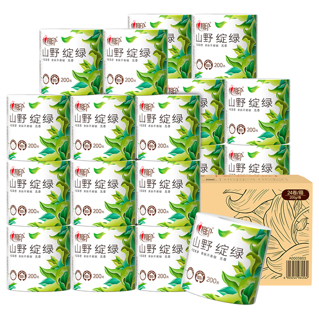 心相印 有芯卷纸 向野而生4层200g*24卷