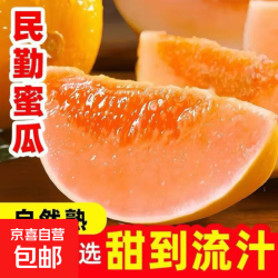 正宗甘肃民勤沙漠蜜瓜黄河蜜瓜黄皮甜瓜应季新鲜孕妇水果 带箱8-9斤装（净果8斤起）