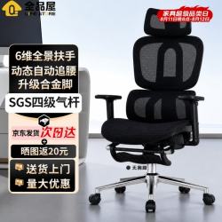 全品屋 人体工学椅办公椅电脑电竞椅带靠背椅子人工力学座椅学习久坐可躺