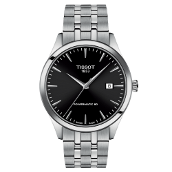TISSOT 梦圆系列黄晓明同款机械钢带男表手表