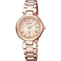移动端：CITIZEN 日本官方正品玫瑰金潮流光动能电波明星同款女表EC1032