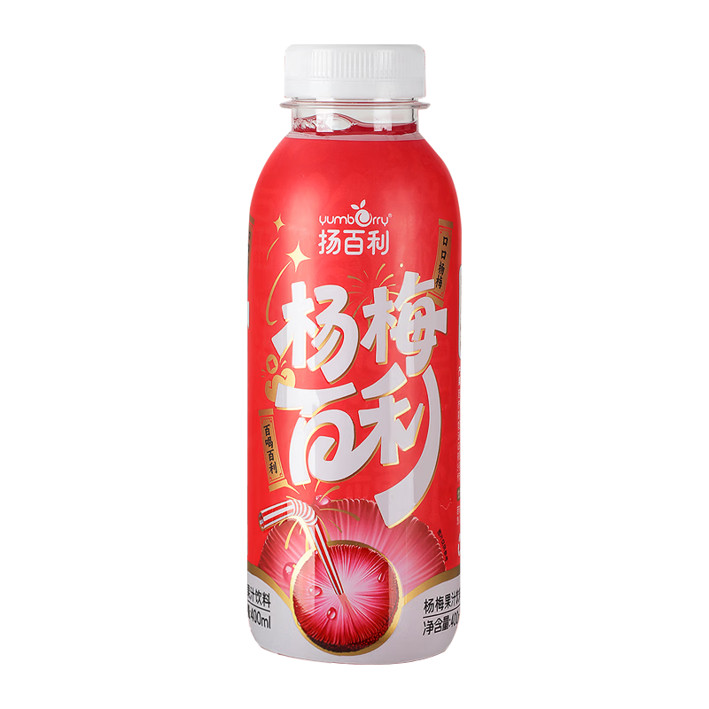 扬百利 仙居杨梅汁 400ml*6瓶 果汁饮料