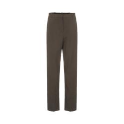 Massimo Dutti 含羊毛拉链可调节裤脚女士休闲长裤