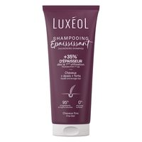 LUXÉOL - 增稠洗发水 - 首次使用+35%厚度* - 经验证的有效性 - 含红藻、大米蛋白和透明质酸 - 不含硅胶 - 法国制造 - 200毫升