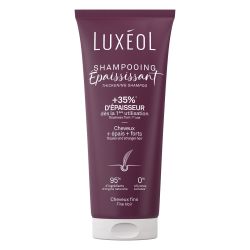 LUXÉOL - 增稠洗发水 - 首次使用+35%厚度* - 经验证的有效性 - 含红藻、大米蛋白和透明质酸 - 不含硅胶 - 法国制造 - 200毫升