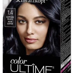 Schwarzkopf 炫亮染发剂 1.4号蓝黑色 盖白发 持久防褪色 专业染发膏