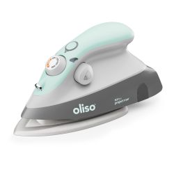 oliso M3Pro 织物紧凑型蒸汽熨斗 带 Solemate 热烫托盘