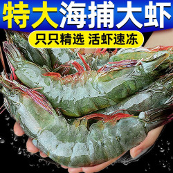 多小贝 鲜活冷冻 白对虾