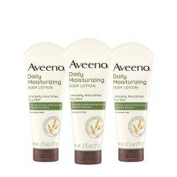 Aveeno 艾惟诺 身体乳液 保湿 平滑 柔软 舒缓 71g*3 适合成人使用 二甲硅氧烷 适合敏感 干性肌肤