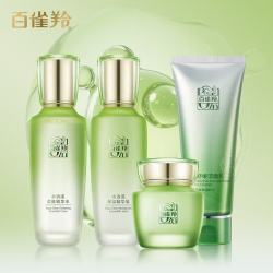 百雀羚 洁面95g+水100ml+乳100ml+面霜50g护肤4件套