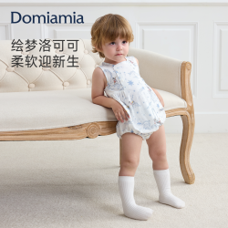 DOMIAMIA 宝宝背心包屁衣新生儿无袖哈衣薄款