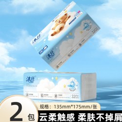 梦喜缘 天降2.01！沐丝润肤保湿乳霜纸2包/640张