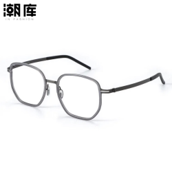 潮库 设计师款商务近视眼镜+1.67防蓝光镜片