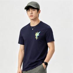 PUMA 夏季款圆领短袖男装时尚潮流上衣休闲舒适跑步健身训练运动T恤