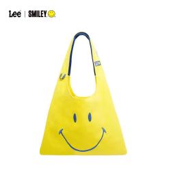 Lee ×Smiley联名笑脸帆布袋托特包斜跨手提单肩大容量女士通勤购物袋
