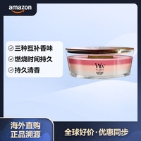 WoodWick 海岸线椭圆香薰蜡烛 七夕礼物 花果香 454g