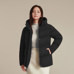 波司登 冬女中长款可脱卸帽时尚甜美休闲厚羽绒服外套