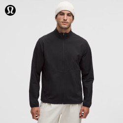 lululemon Lightweight Stretch 男士弹力夹克 防晒 LM4ARMS 夜蛾黑 S