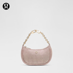 lululemon City Essentials Nano 女士单肩包 闪光 香槟粉 O/S