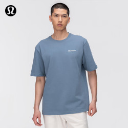 lululemon Heavyweight 男士高克重棉质针织T恤 钢青 M