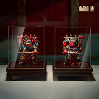 铜师傅 《吉祥双雄》入户玄关秦叔宝尉迟恭门神铜摆件乔迁开业礼品 小号