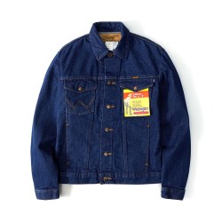 Wrangler 原色牛仔外套男士修身潮牌男士牛仔衣秋款