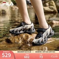 FILA VETTA凉鞋斐乐溯溪鞋女鞋2026夏新款休闲鞋防滑速干运动鞋 古白色/野鸽灰-AA 37.5