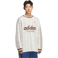 adidas 阿迪达斯 三叶草提花条纹针织运动卫衣