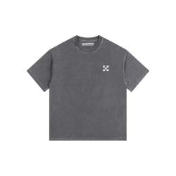OFF-WHITE WA01TE9003 纯棉宽松 灰色 XL 短袖T恤