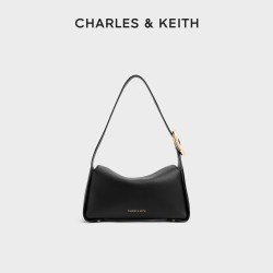 CHARLES & KEITH CHARLES&KEITH26秋新款CK2-20671922时尚简约金属扣单肩包斜挎包
