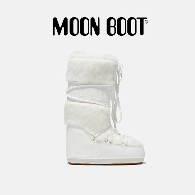 MOON BOOT 【ICON】男女同款高筒人造皮毛雪地靴