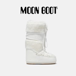 MOON BOOT 男女同款ICON人造皮毛高筒雪地靴