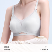 移动端：DOMIAMIA 小凉丝夏季薄款哺乳内衣超薄孕妇透气孕期文胸产后文胸罩