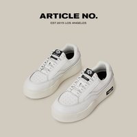 移动端：ARTICLE NO. 成毅同款ARTICLE NO.美式复古厚底增高汉堡鞋小白鞋时尚休闲鞋