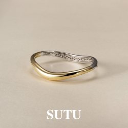 素图金银双序手镯小众简约高级轻奢精致镯子女手环气质高级感礼物