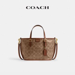 COACH 女士TAXI 21号老花托特包单肩包手提包高级感