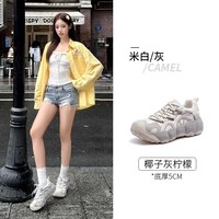 移动端：骆驼 加绒 女士板鞋