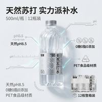 华洋 苏打水无气500ml瓶装整箱弱碱性水夏季饮品 苏打水500ml*24瓶