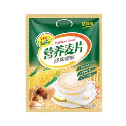 慧恩 450g袋装牛奶加钙燕麦片即食原味麦片冲调冲饮营养早餐黄金麦氏